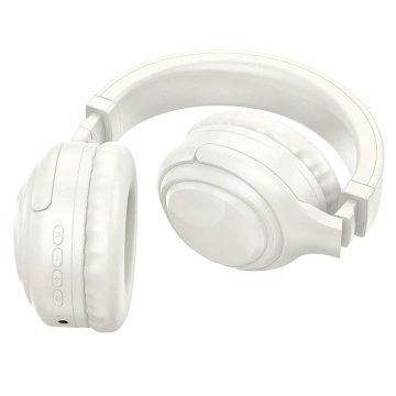 HOCO wireless bluetooth headphones W48 white with RGB LED backlight