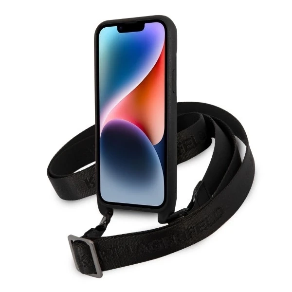 Etui Karl Lagerfeld KLHCP14MSTMMK для Apple iPhone 14 Plus 6,7" твердий чохол Monogram Plaque Logo Strap