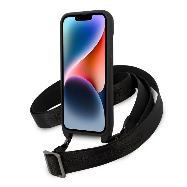 Etui Karl Lagerfeld KLHCP14MSTKMK do Apple iPhone 14 Plus 6,7" pevné puzdro Monogram Ikonik Patch