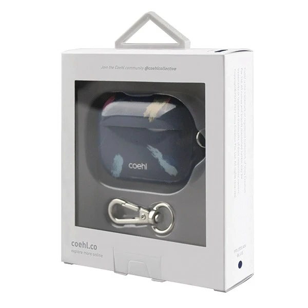 Ochranné puzdro pre slúchadlá UNIQ Coehl Reverie puzdro pre Apple AirPods Pro modré/pruské modré