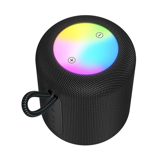 HOCO HC30 Bluetooth reproduktor 5W RGB LED čierny prenosný