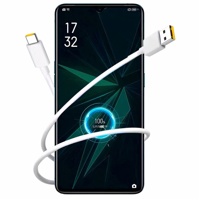 Кабель Oppo DL136 Supervooc Super Fast USB to USB-C Type C 65W 1m White