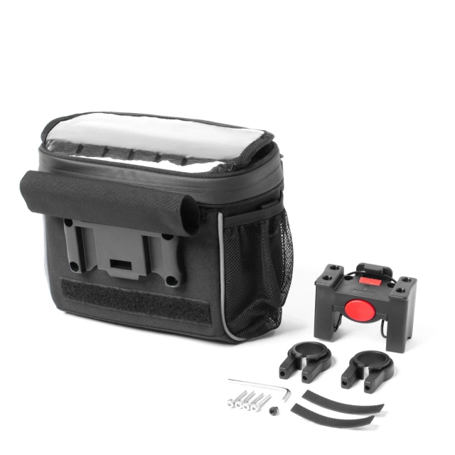 Велосипедна сумка Wozinsky через плече чорна (WBHBB-01)