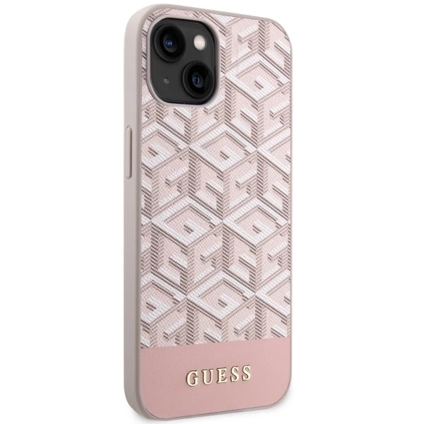 Жорсткий чохол Etui Guess GUHMP14SHGCFSEP для iPhone 14 6,1" GCube Stripes MagSafe
