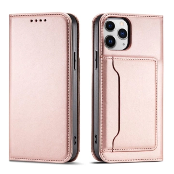 Чохол для картки з магнітом для iPhone 12 Pro Pouch Card Wallet Card Holder Pink