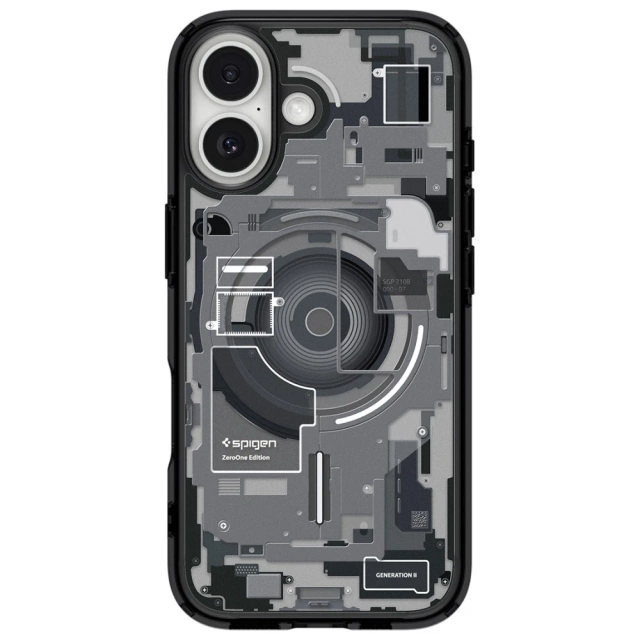 Etui Ochronne do iPhone 17 Spigen Ultra Hybrid Mag MagSafe Zero One Czarny