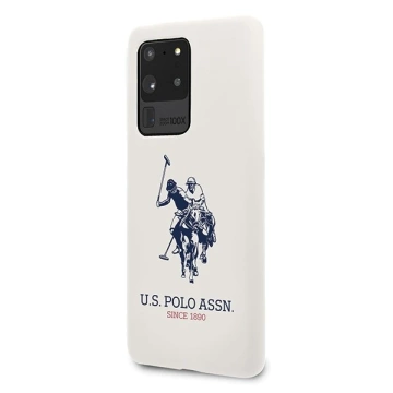 US Polo Silicone Collection Samsung Galaxy S20 Ultra phone case white/white