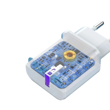 Ładowarka Dudao A20EU 18W USB-A Quick Charge 3.0 Biała