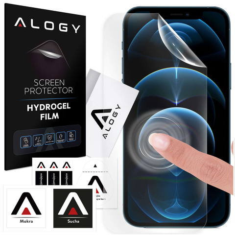 Folia Hydrożelowa do iPhone 12 Pro ochronna na telefon na ekran Alogy Hydrogel Film