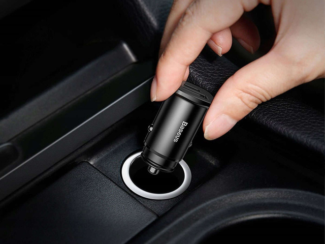 Baseus Square PPS QC 4.0 / PD 3.0 5A 30W nabíječka do auta černá