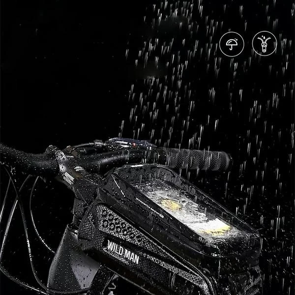 Koffer/Fahrradhalter WILDMAN MS77 Rahmentasche schwarz/schwarz