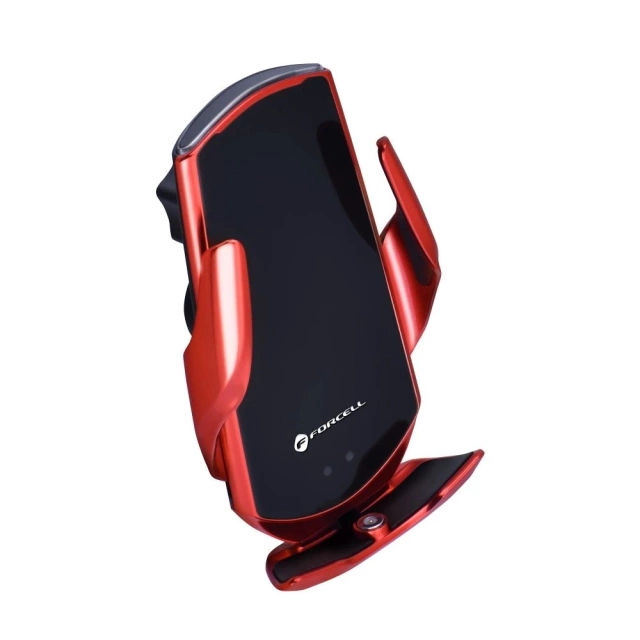 Držák do auta Forcell HS1 Auto IR Qi 15W indukční červený