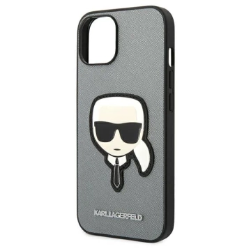 Etui Karl Lagerfeld KLHCP14MSAPKHG для iPhone 14 Plus 6,7" hardcase Saffiano Karl`s Head Patch
