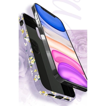 Obal Kingxbar Blossom zdobený originálnymi kryštálmi Swarovski iPhone 12 mini multicolor (Lily)