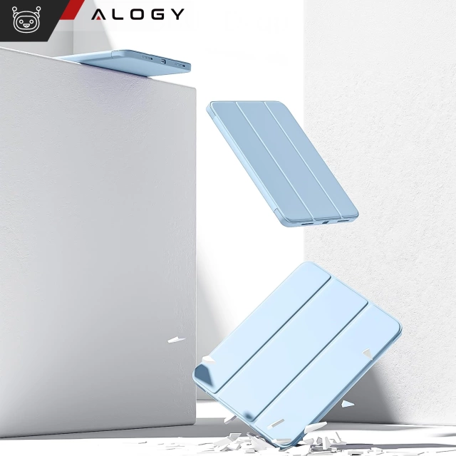 Glashülle für Apple iPad 10. Generation. 10,9" 2022 Tablet-Hülle Alogy Smart Case Bleistifthalter Blau