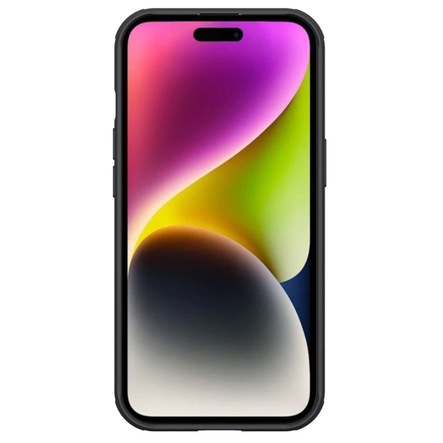 Magnetické puzdro Nillkin CamShield Pro pre iPhone 15 Plus s ochranou fotoaparátu – čierne