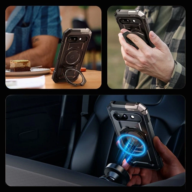 Etui Supcase UB Grip Mag MagSafe Google Pixel 9a Black