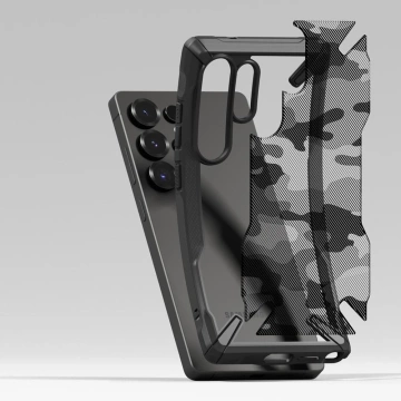 Чохол для Samsung Galaxy S25 Ultra Ringke Fusion X Camo Black