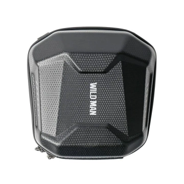 WILDMAN E18 3L Bike Bag Black Handlebar and Shoulder EVA Leather