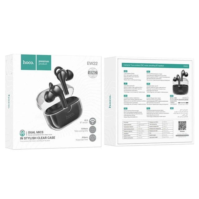 TWS Bluetooth 5.3 ENC Wireless Headphones – 300 mAh Case,