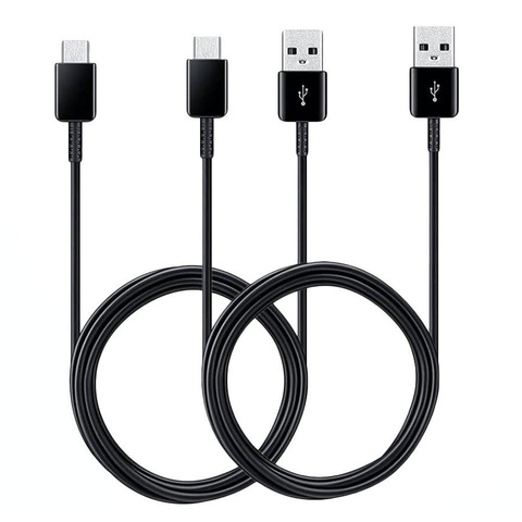 2x Оригінальний кабель Samsung USB type C EP-DG930MBEGWW 1,5 м чорний