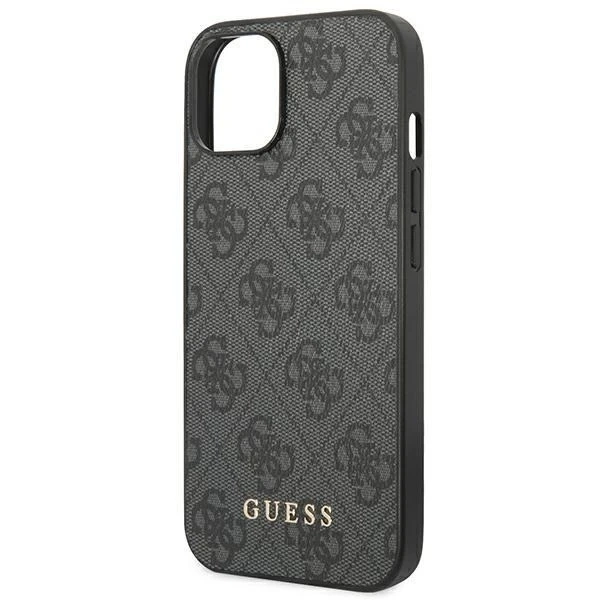 Чохол Guess Do iPhone 14 6.1" Szary/Grey Hard Case 4G Metal Gold Logo