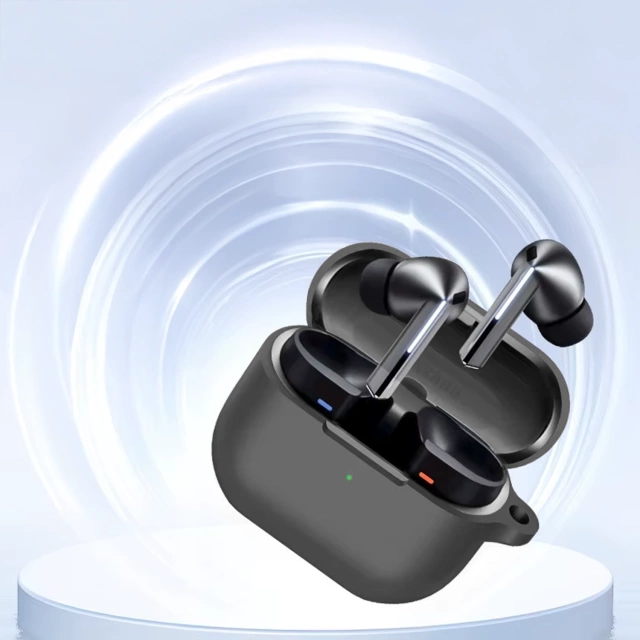 Silikonhülle, Kopfhörerhülle, Gehäuse für Samsung Galaxy Buds 3 / 3 Pro Schwarz