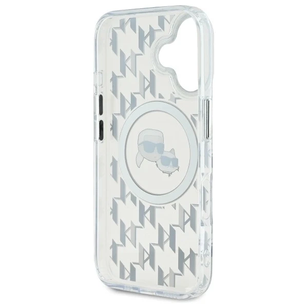 Чохол Karl Lagerfeld для iPhone 16 6.1" Transparent MagSafe IML Monogram Karl