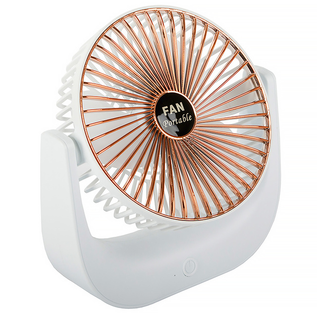 Настільний вентилятор Акумуляторний вентилятор Стоячий портативний перезаряджуваний акумулятор Тихий вентилятор білий