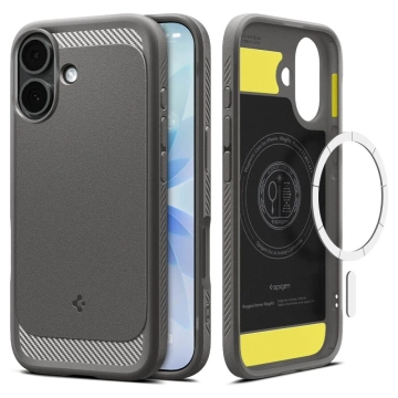 Etui Ochronne do iPhone 17 Spigen Rugged Armor MagMagSafe Grey