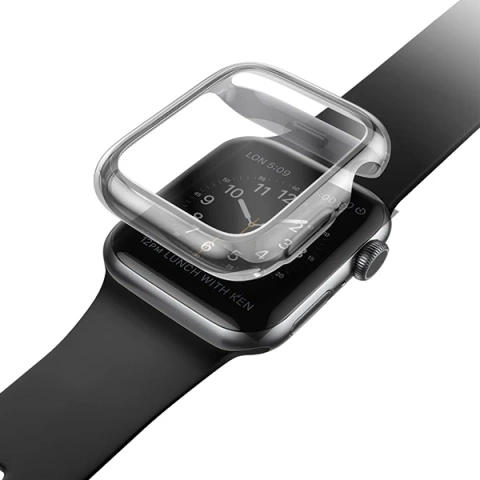 Ochranné pouzdro UNIQ Garde pro Apple Watch Series 4/5/6/SE 44mm šedé/kouřově šedé
