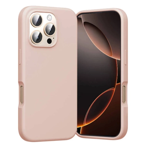 Silikonový kryt MagSafe pro iPhone 16 Pro růžový, s ventilací