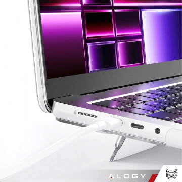 Alogy ProStand™ матовий чохол з підставкою для MacBook Air 13.3" (A1932/A2179/A2337) Прозорий