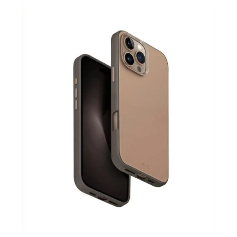 Etui do iPhone 16 Pro Max UNIQ Lyden DS Brązowo-szare MagSafe