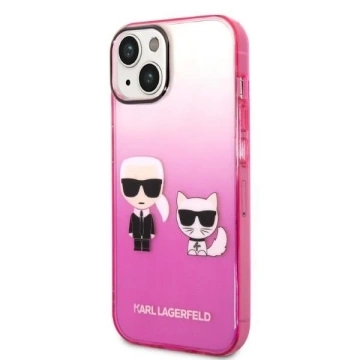 Etui Karl Lagerfeld KLHCP14MTGKCP pro iPhone 14 Plus 6,7" pevný obal Gradient Ikonik Karl