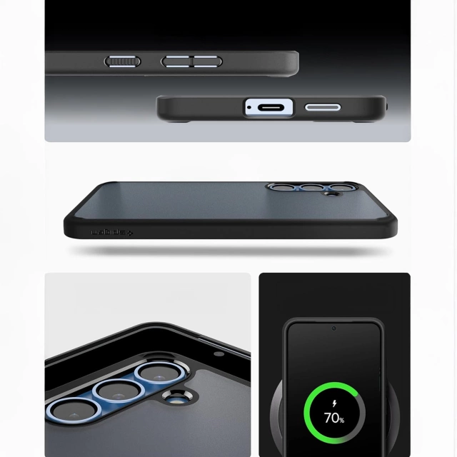 Samsung Galaxy S25 Spigen Ultra Hybrid Handyhülle Frost Black