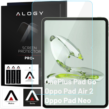 2x Panzerglas für OnePlus Pad Go/Oppo Pad Air 2/Oppo Pad Neo 11,4" Displayschutzglas 9H Alogy Pro