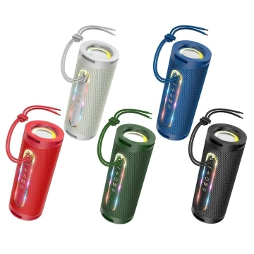 Hoco HC9 Portable Bluetooth 5.1 RGB Speaker, 2×5W, 1800mAh, FM/TF/AUX