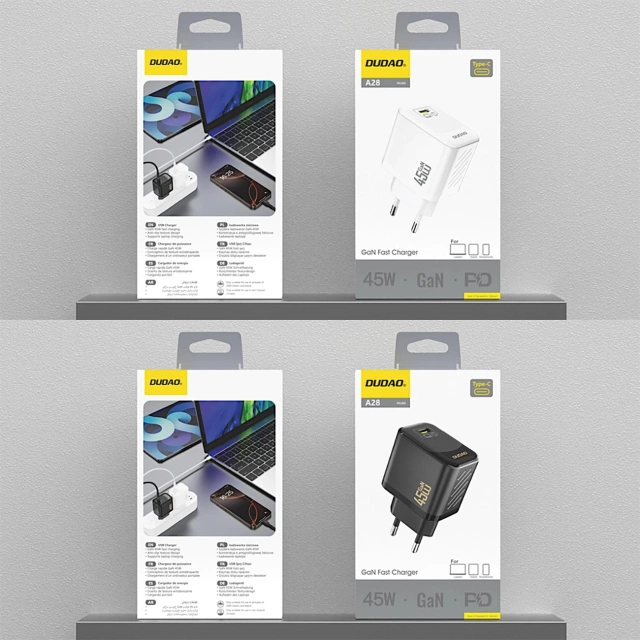 Dudao A28 GaN 45W USB-C Wall Charger | Fast, Compact, Universal