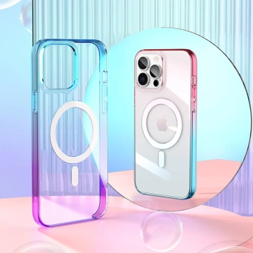 Магнітний чохол Kingxbar PQY Gradient Series для iPhone 13 Pro Max Housing Clear Cover (сумісний з MagSafe)