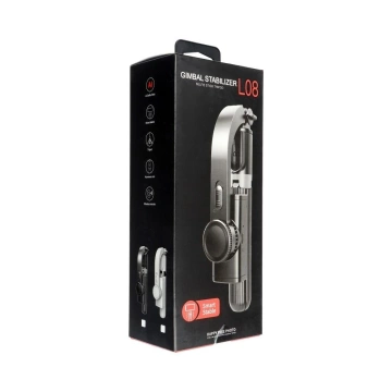 Selfie-Stick mit Bluetooth-Fernbedienung, Stativ, Gimbal-Stabilisator-Kit/Griff, Schwarz, SSTR-L08