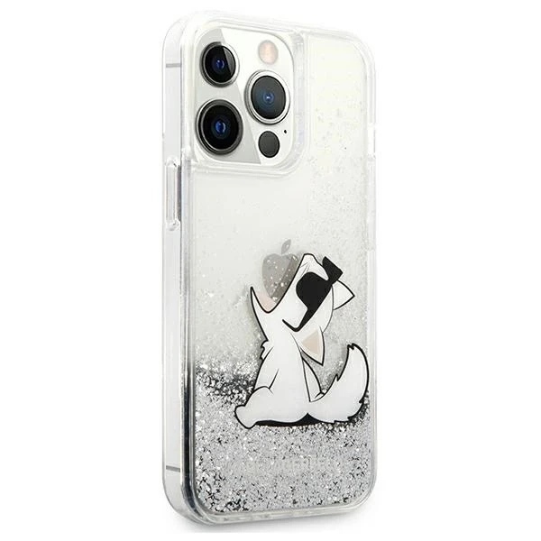 Etui Karl Lagerfeld KLHCP13XGCFS do iPhone 13 Pro Max 6,7" hardcase Liquid Glitter Choupette Fun