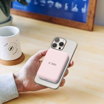 Magnetic Power Bank PB11 Lifemag Magsafe Power Bank 10000 mAh Pink