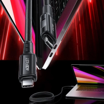 Kábel Acefast USB Typ C - USB Typ C 2m, 100W (20V / 5A) čierny (C4-03 Black)