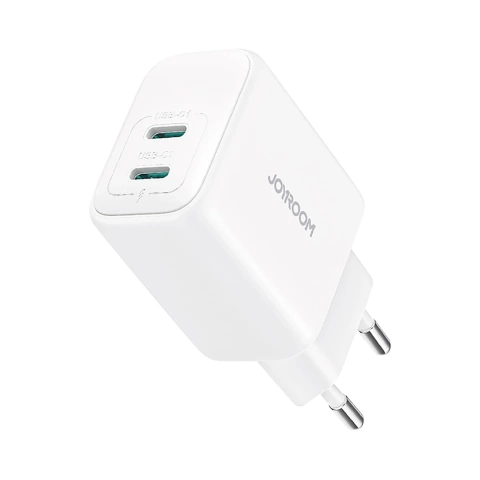 Síťová nabíječka Joyroom 2x USB-C 20W PD / QC 3.0 - Bílá