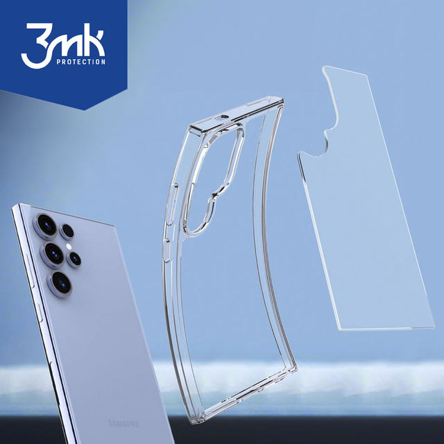 Case for Samsung Galaxy S24 Ultra 3mk Armor Case Clear housing armored back transparent