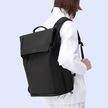 Bange Waterproof Backpack for Laptop 15.6" City Travel 45x30x16 cm for Work Airplane Men's Women's with USB Port Black