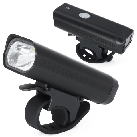 Alogy P12 Fahrradlicht schwarz Fahrradlicht vorne LED-Frontlicht Fahrradbeleuchtung wasserdicht IPX5