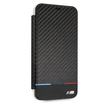 BMW BMTRBKI65PUCARTCBK ochranné pouzdro na telefon pro Apple iPhone Xs Max book black/black Carbon Tricolor Stripe