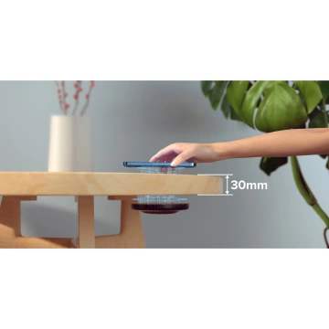 Choetech Untertisch-Induktionsladegerät 10W EU Ladegerät mit Stromkabel schwarz (T590-F)